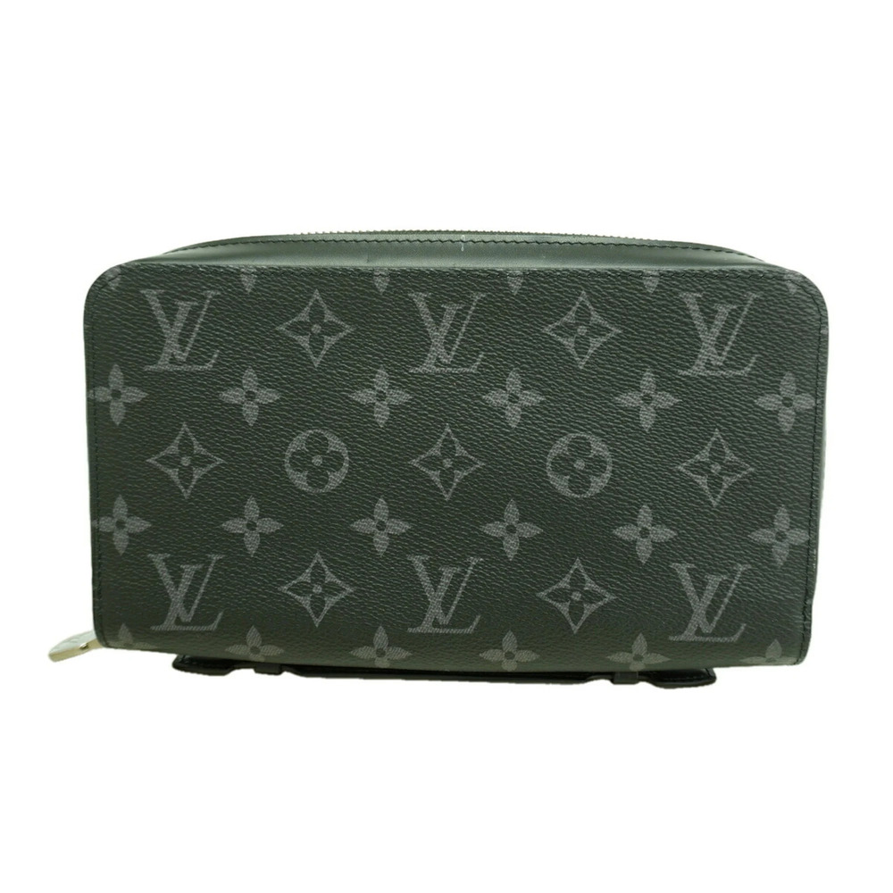 Louis Vuitton Monogram Eclipse Zippy XL Long Wallet M61698 Black Men's